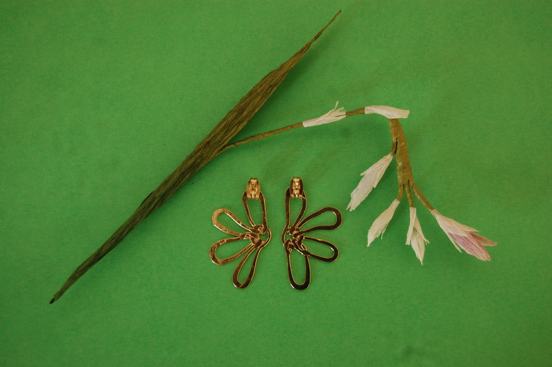Boucles d'oreille JE T'AIME UN PEU BEAUCOUP - marguerites