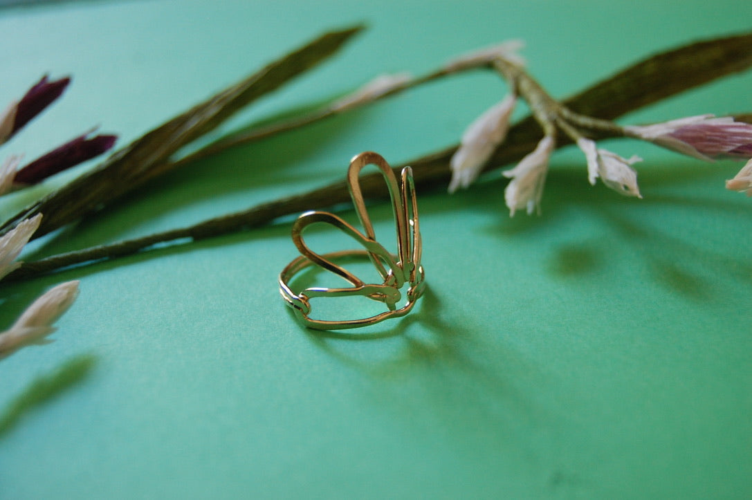Boucles d'oreille JE T'AIME UN PEU BEAUCOUP - autour du doigt