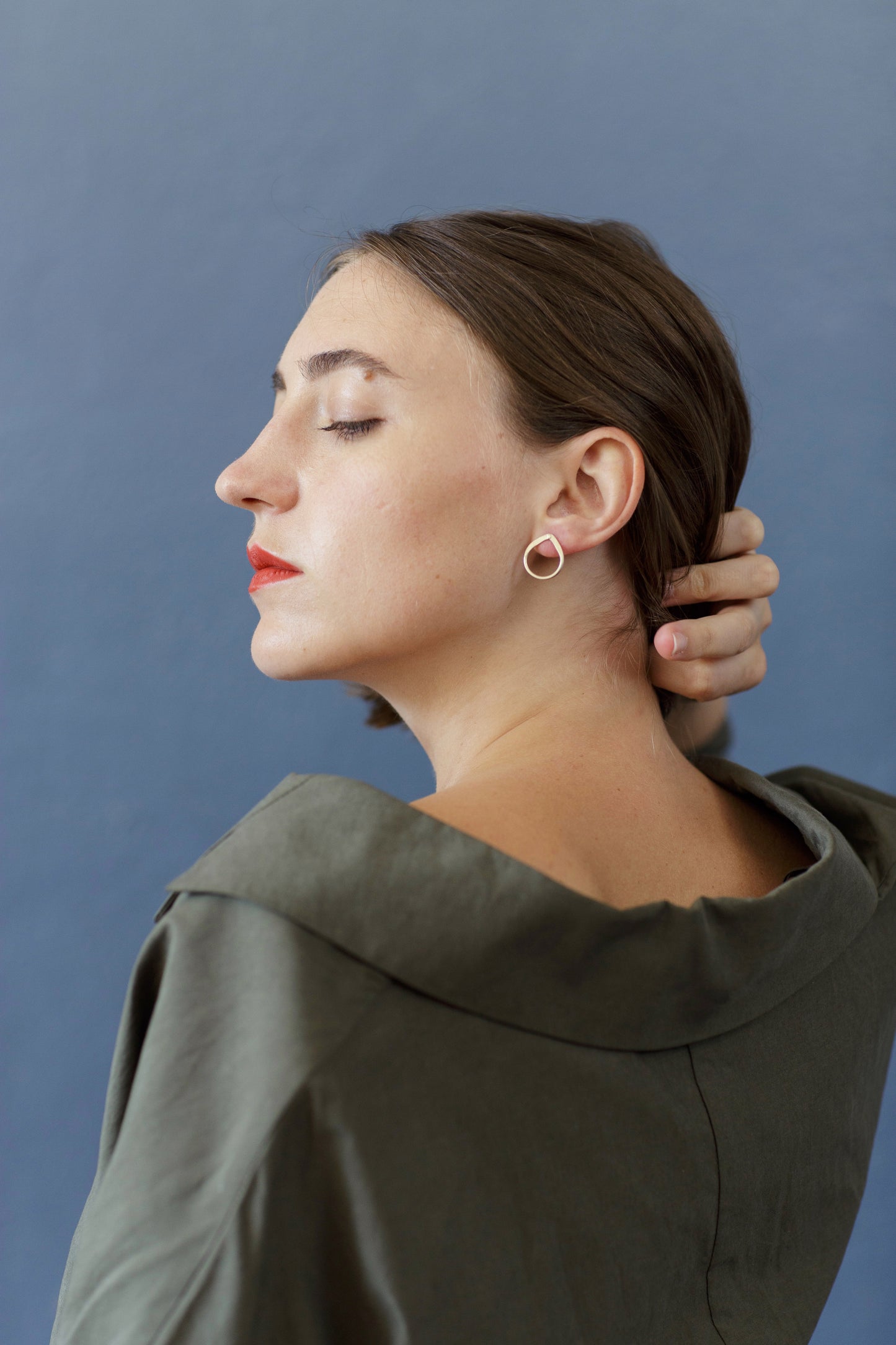 Boucles d'oreille GOUTTE de ROSEE